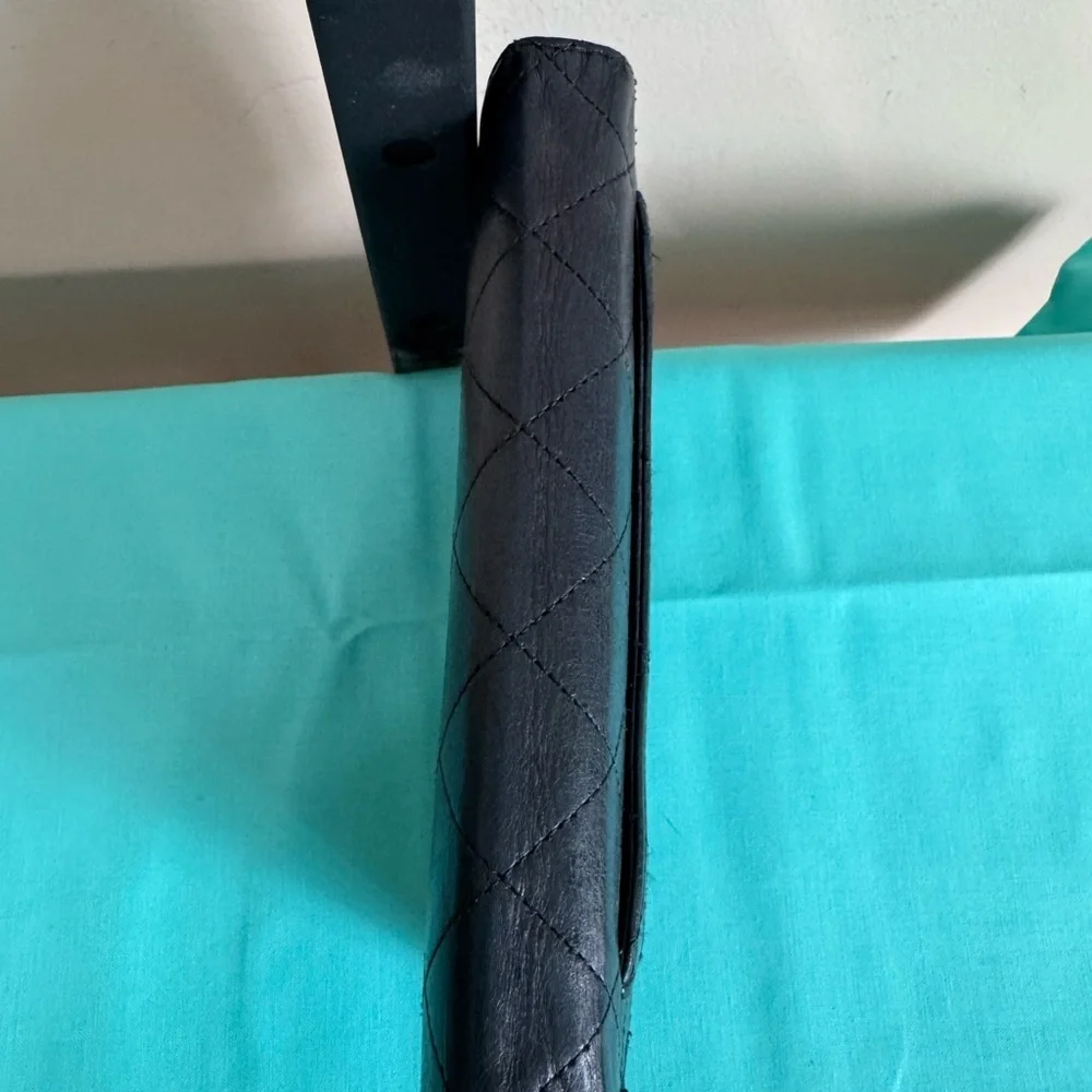 Chanel Black Quilted Leather Wallet